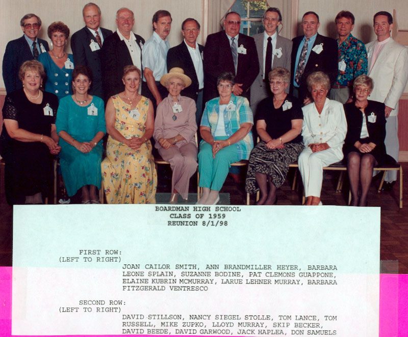Class 59 Reunion in 1998